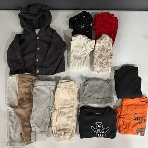 Baby Boys 3 - 6 Month Bundle Clothing Lot Fast Shipping  cozy matching set